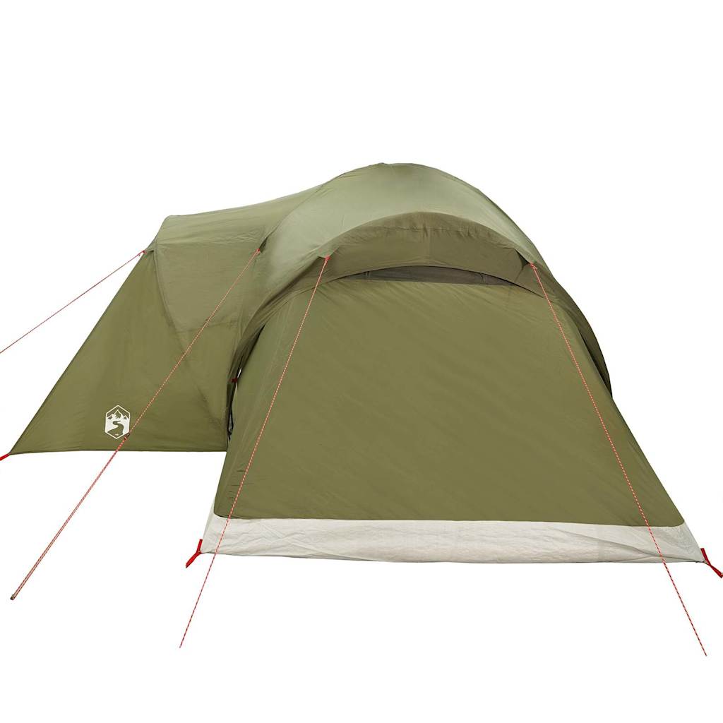 Family Tent Dome 6-Person Olive Green Waterproof