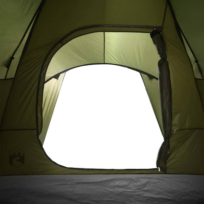 Family Tent Dome 6-Person Olive Green Waterproof