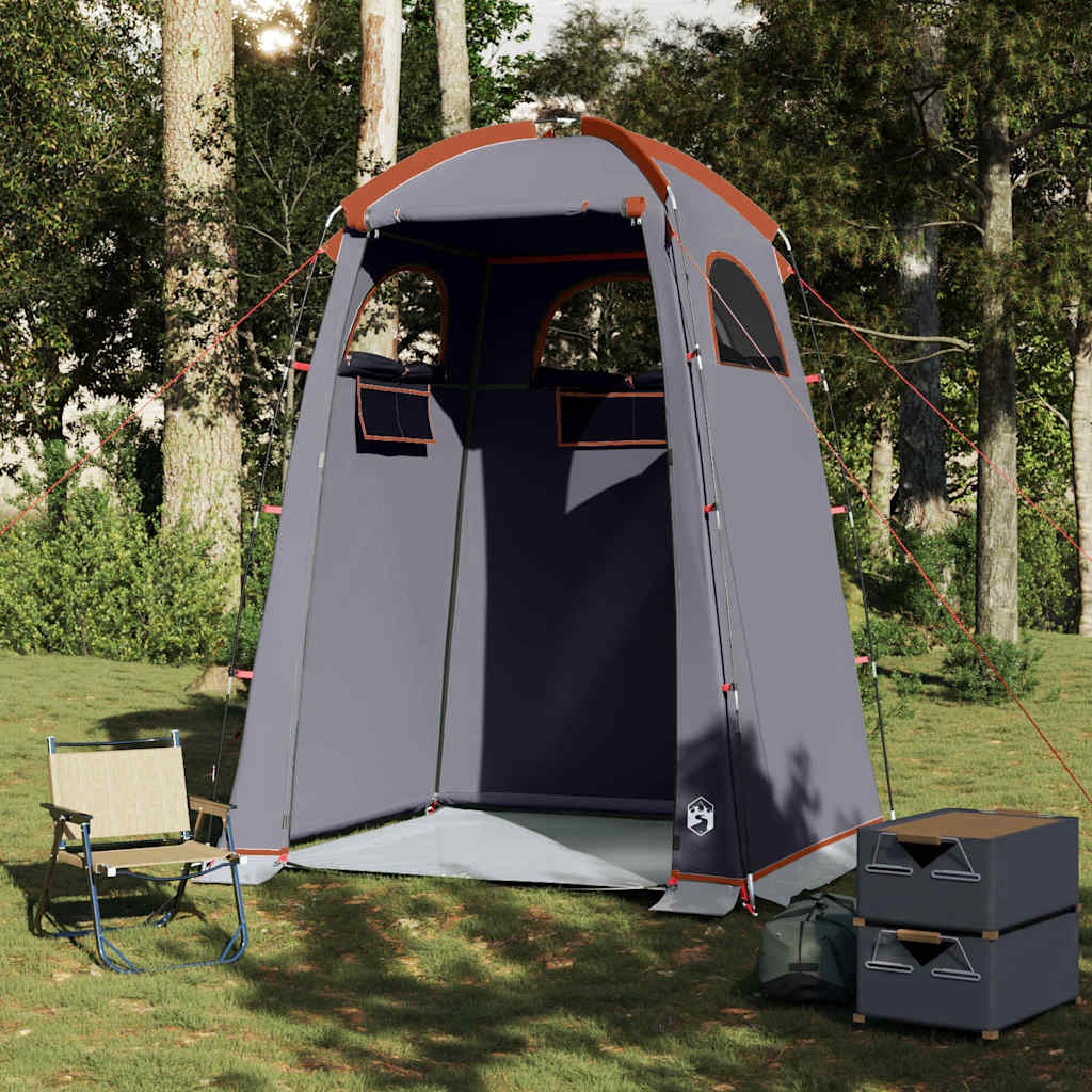 Shower Tent Grey and Orange Waterproof