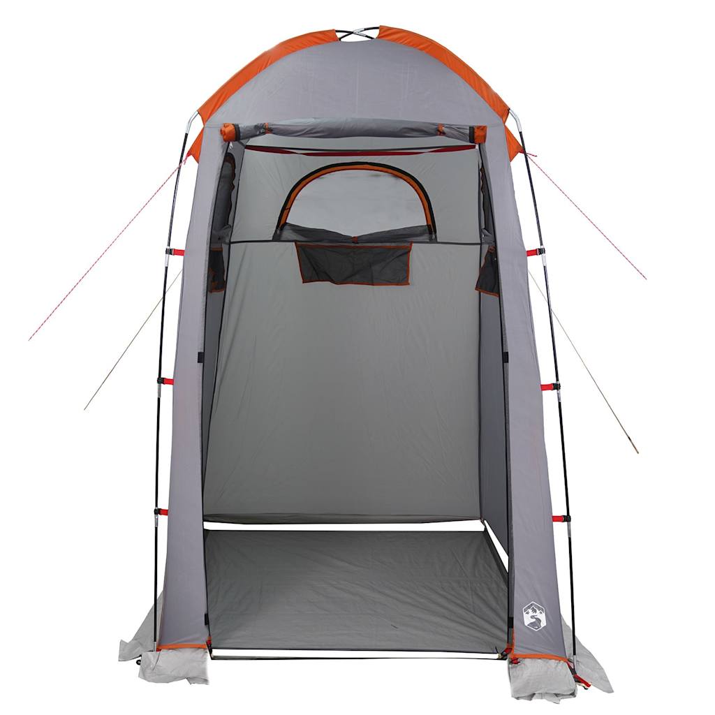 Shower Tent Grey and Orange Waterproof