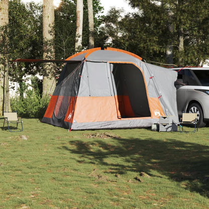 Car Tent 4-Person Grey and Orange Waterproof