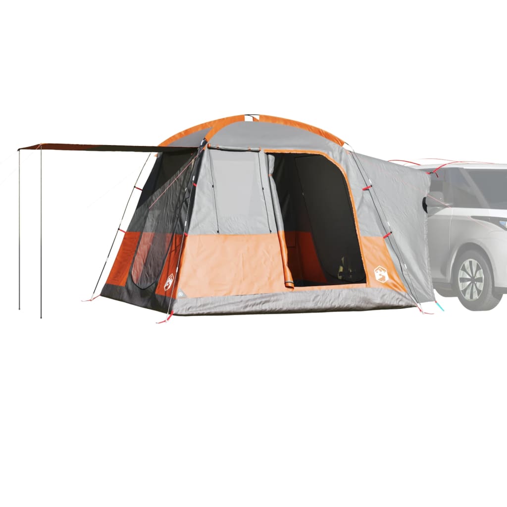 Car Tent 4-Person Grey and Orange Waterproof