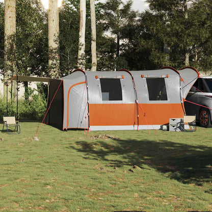 Car Tent 4-Person Grey and Orange Waterproof