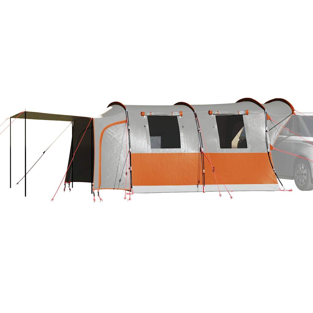 Car Tent 4-Person Grey and Orange Waterproof