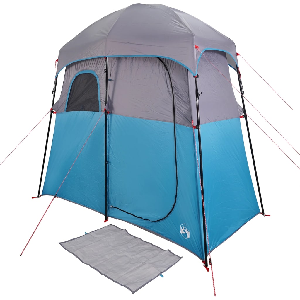 Shower Tent 2-Person Blue Waterproof