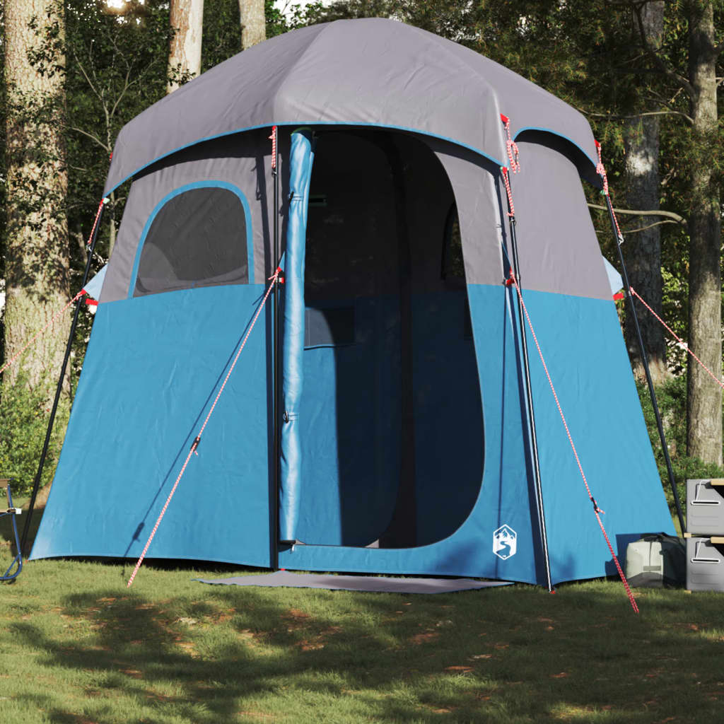 Shower Tent 2-Person Blue Waterproof