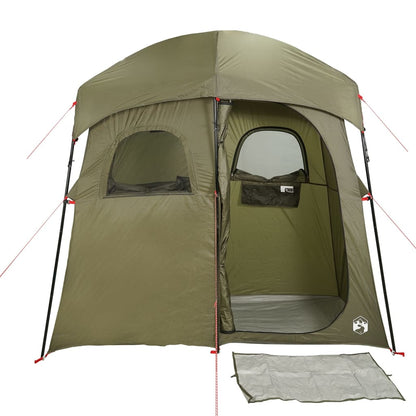 Shower Tent 2-Person Olive Green Waterproof