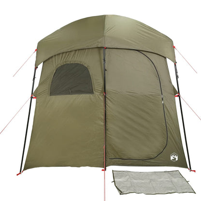 Shower Tent 2-Person Olive Green Waterproof