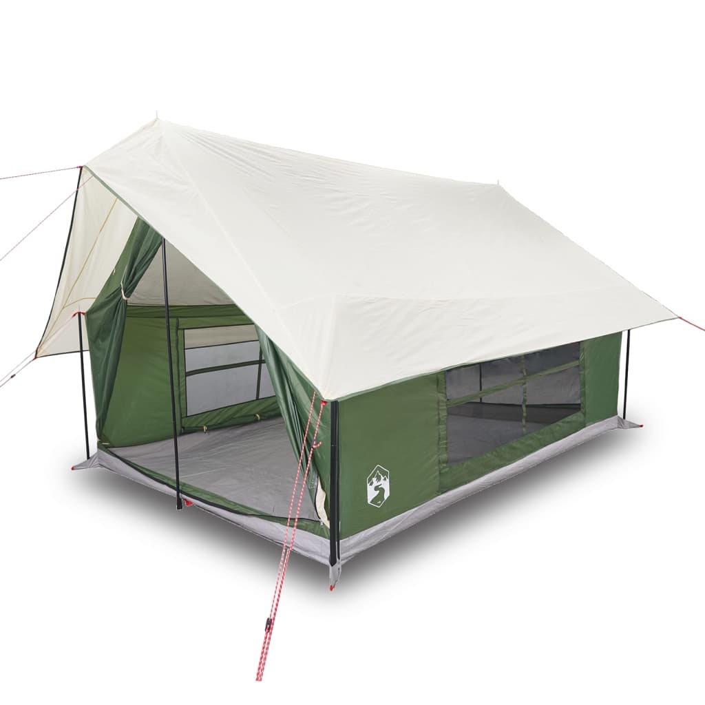 Camping Tent 5-Person Green Waterproof