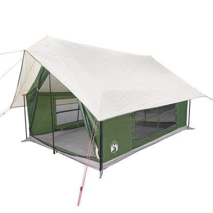 Camping Tent 5-Person Green Waterproof