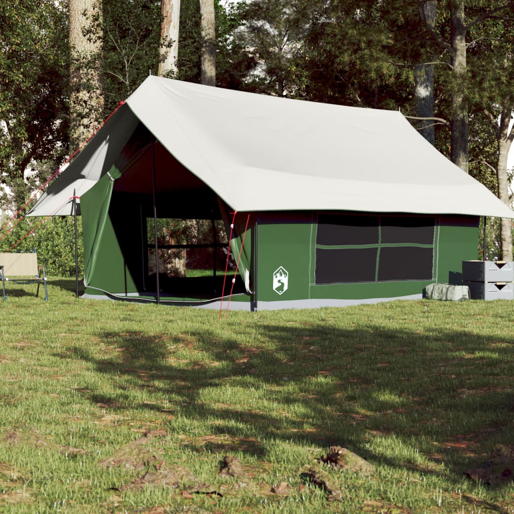 Camping Tent 5-Person Green Waterproof