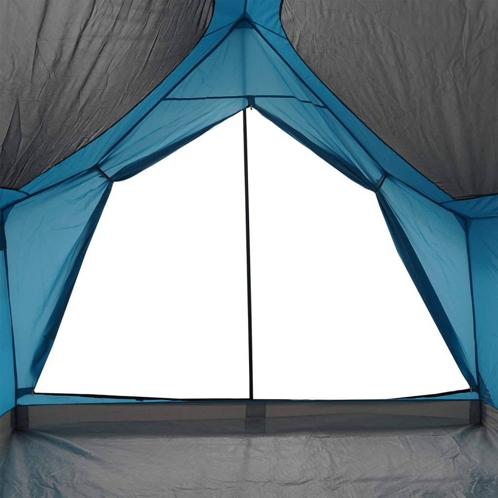 Camping Tent 5-Person Blue Waterproof