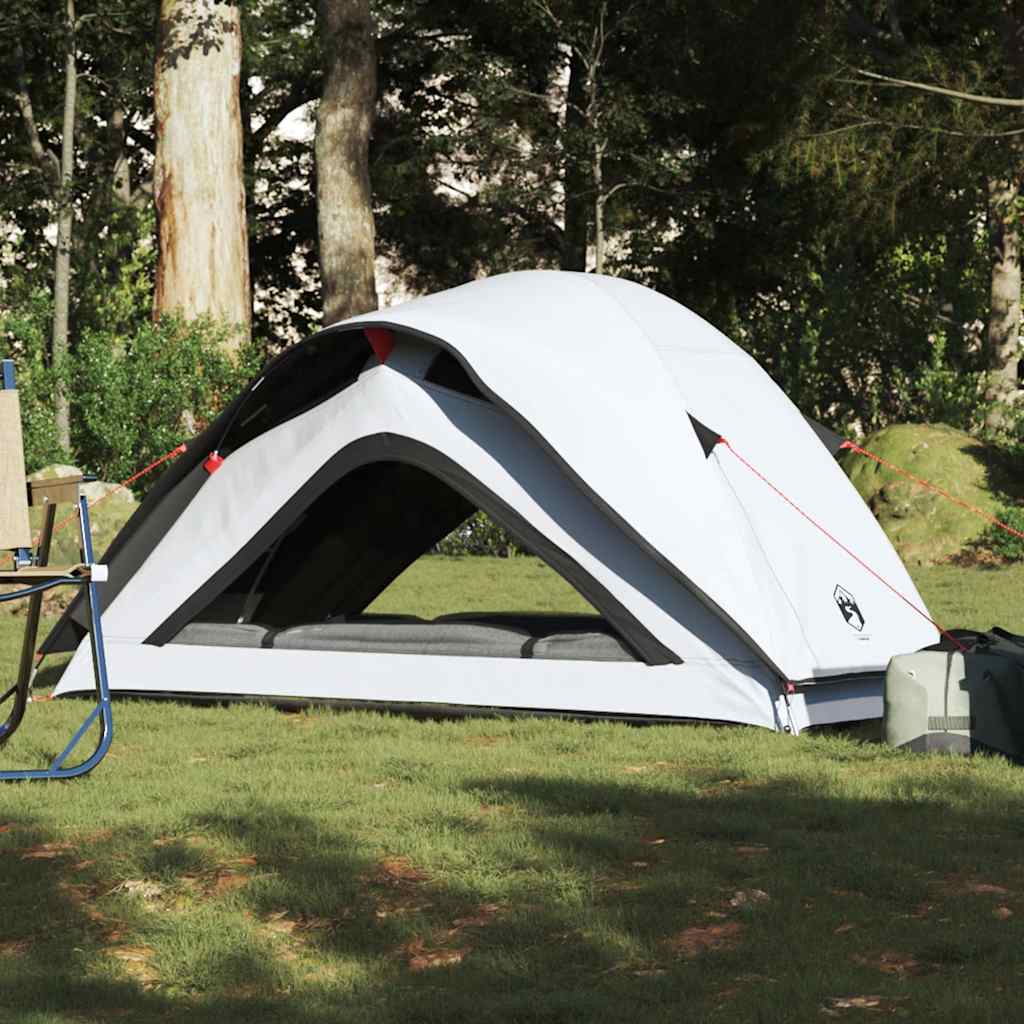 Camping Tent 1-Person White Blackout Fabric Waterproof