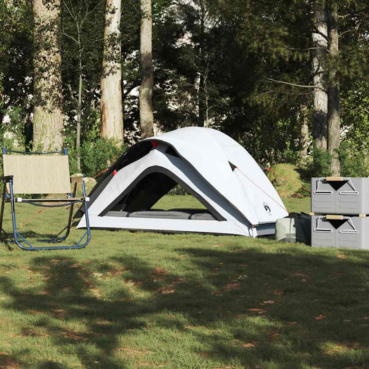 Camping Tent 1-Person White Blackout Fabric Waterproof