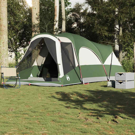 Family Tent Tunnel 8-Person Green Waterproof