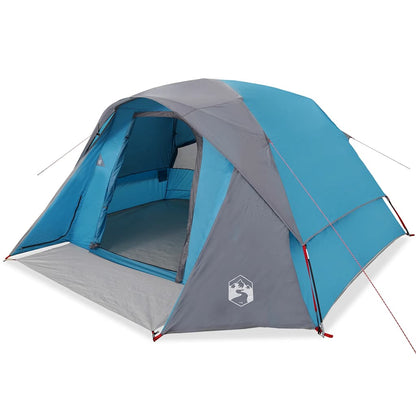 Family Tent Cabin 6-Person Blue Waterproof