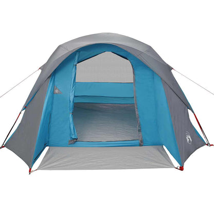 Family Tent Cabin 6-Person Blue Waterproof