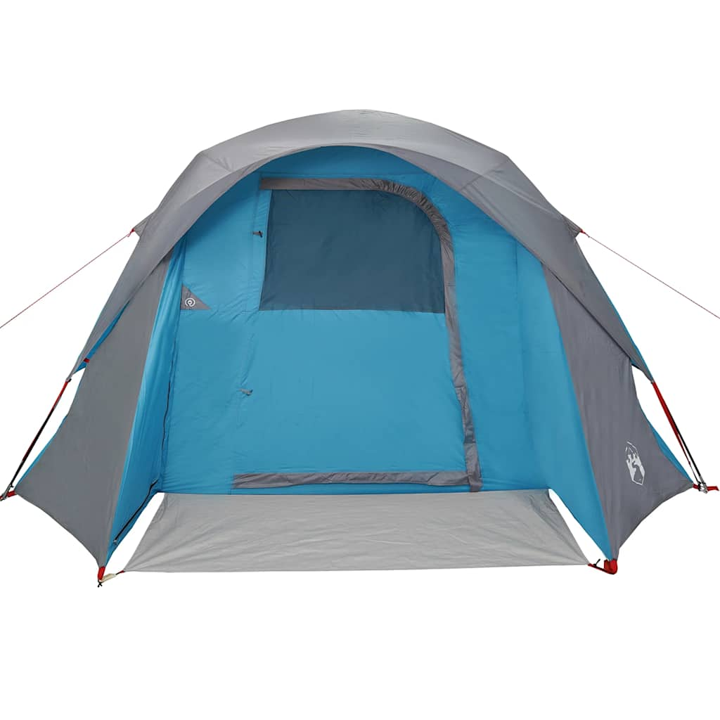 Family Tent Cabin 6-Person Blue Waterproof