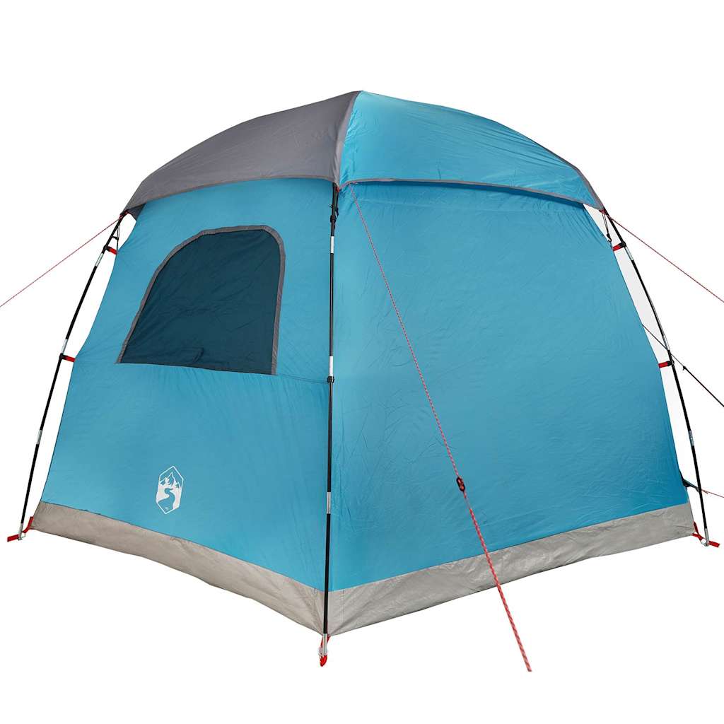 Family Tent Igloo 6-Person Blue Waterproof