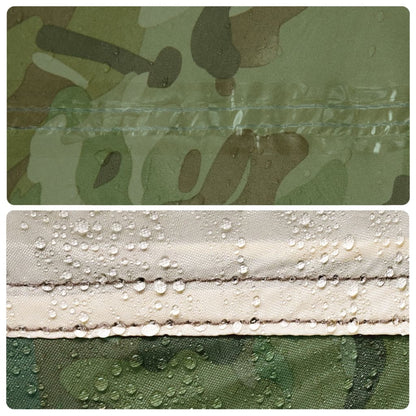 Camping Tarp Camouflage 306x306 cm Waterproof