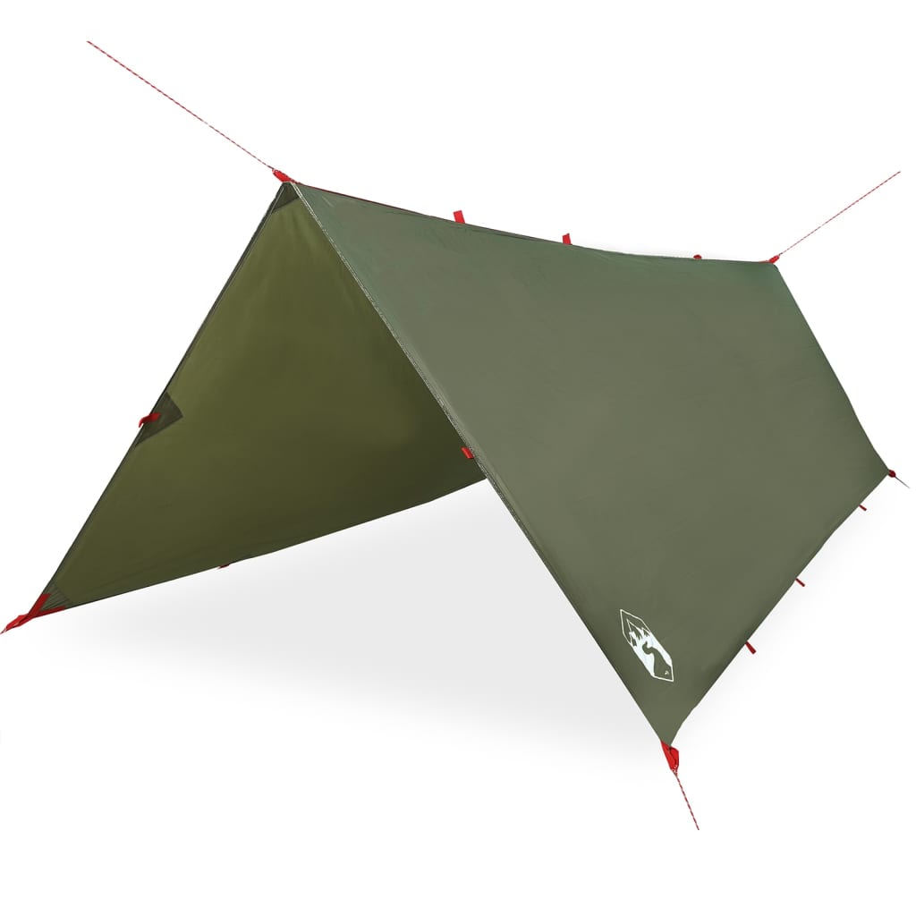 Camping Tarp Olive Green 406x306 cm Waterproof