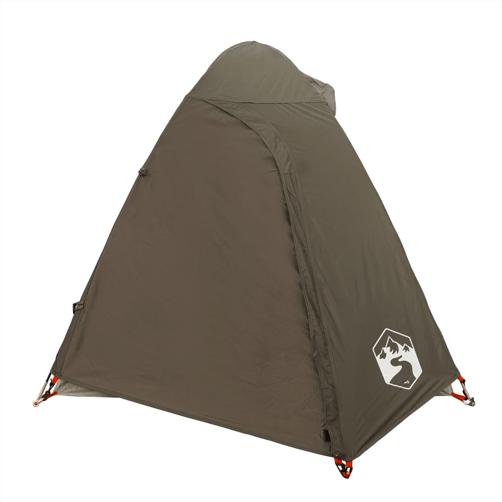 Camping Tent Dome 2-Person Brown Waterproof