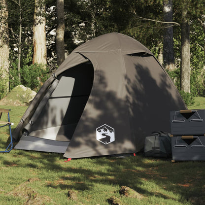 Camping Tent Dome 2-Person Brown Waterproof