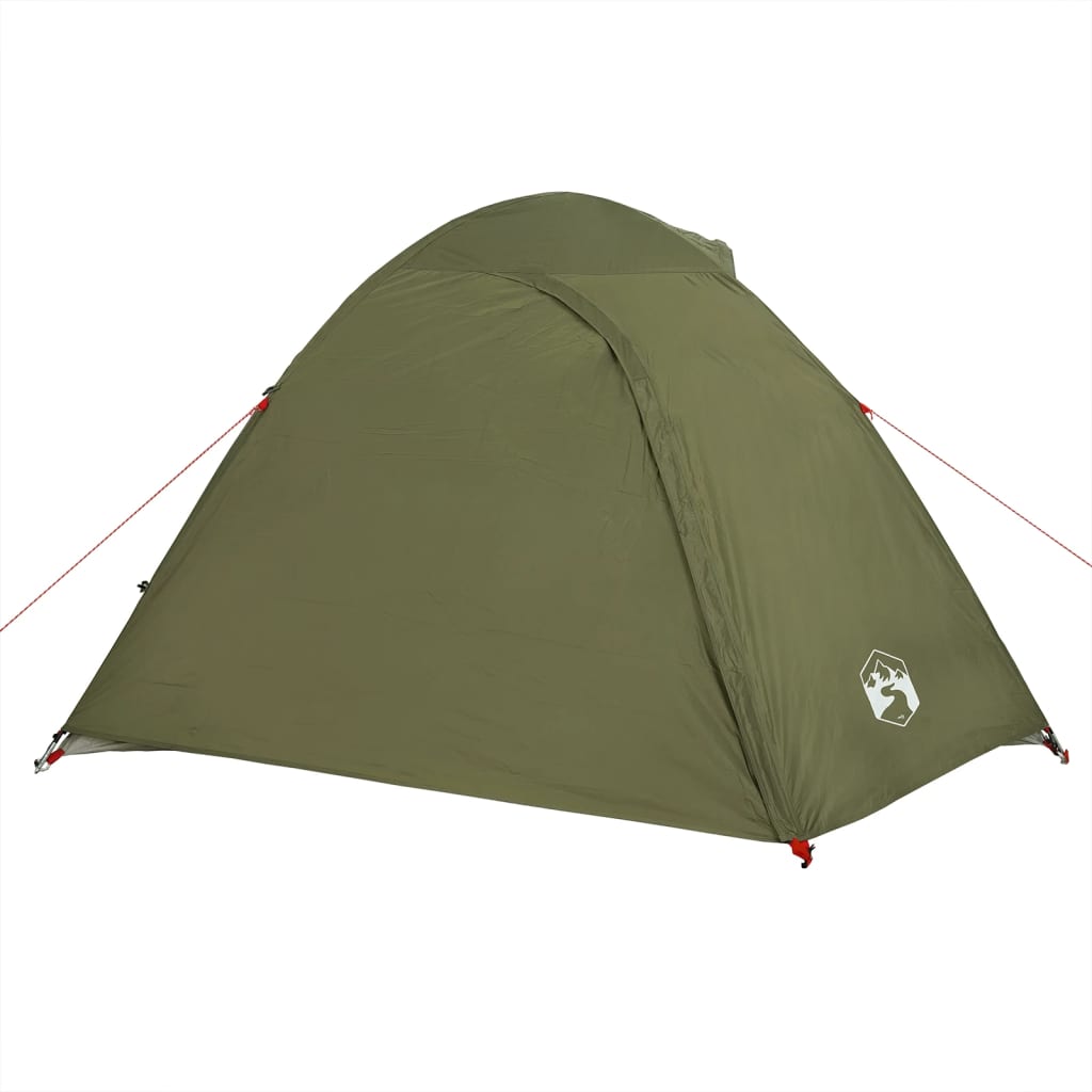 Camping Tent Dome 3-Person Olive Green Waterproof