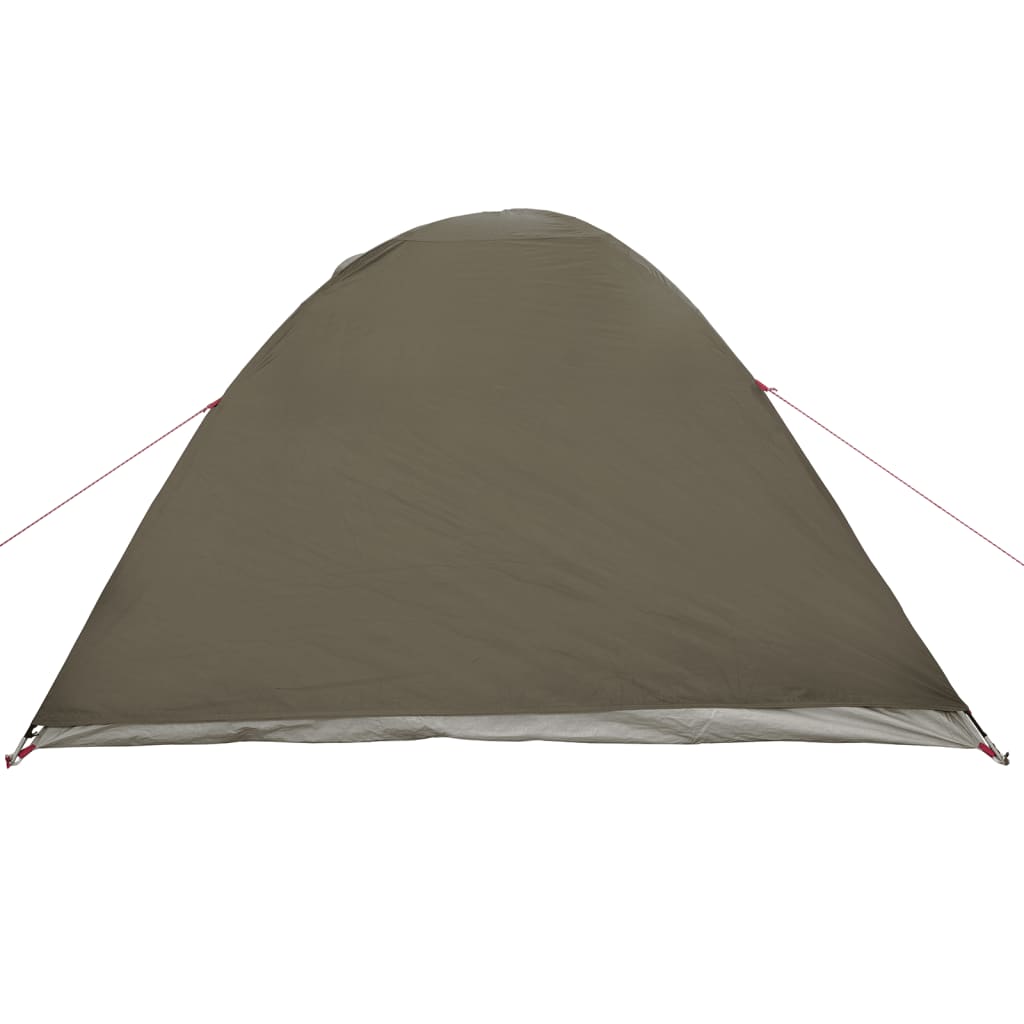 Camping Tent Dome 3-Person Brown Waterproof