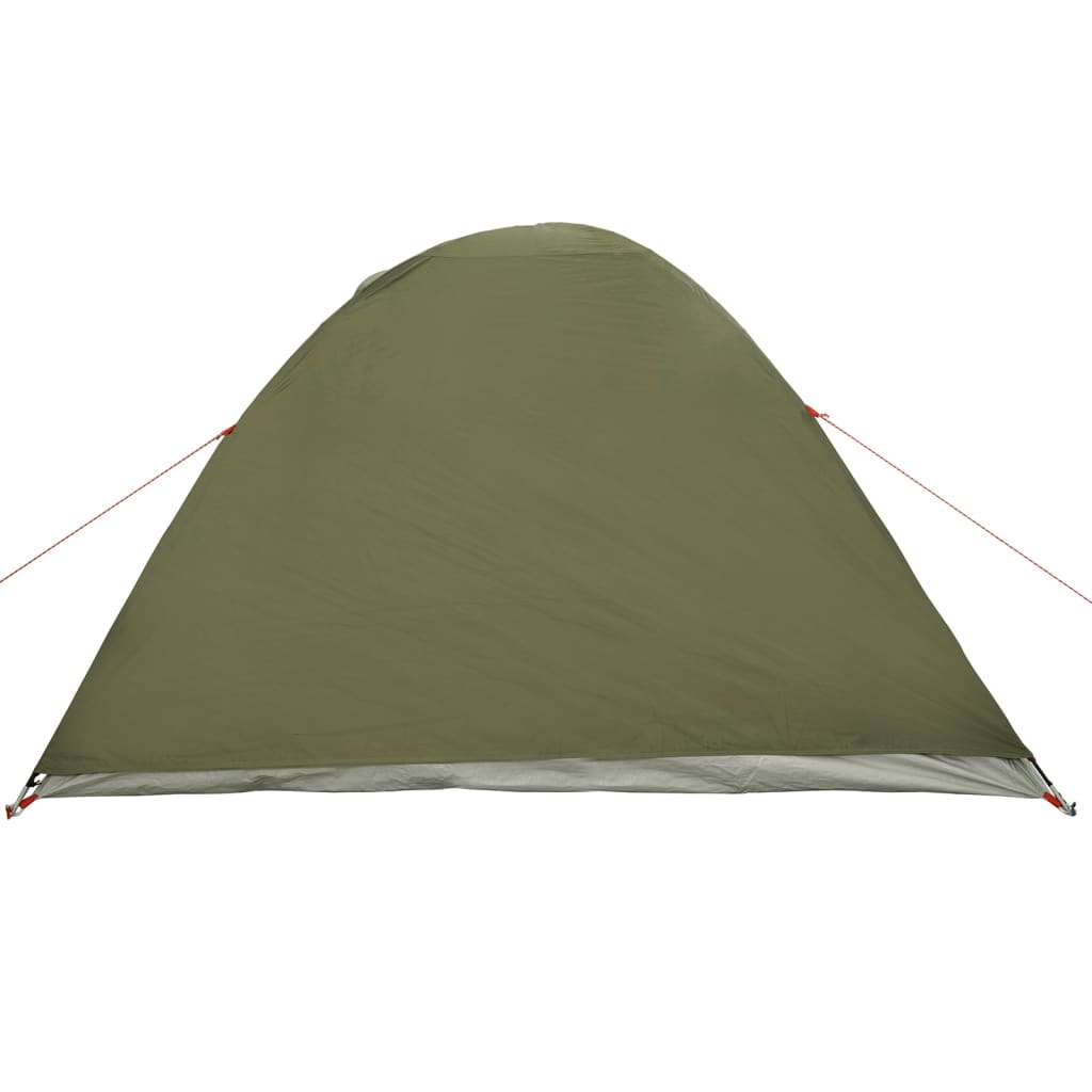 Camping Tent Dome 4-Person Olive Green Waterproof