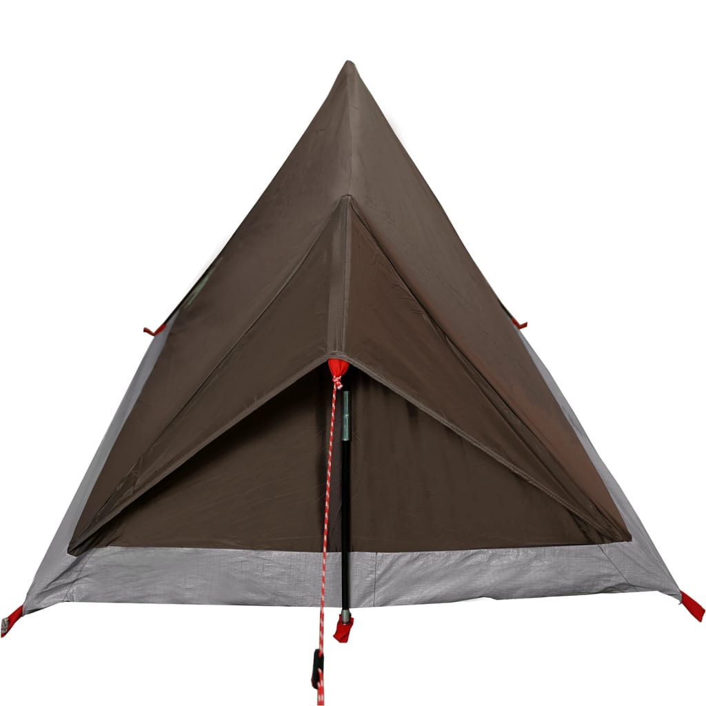 Camping Tent 2-Person Brown Waterproof