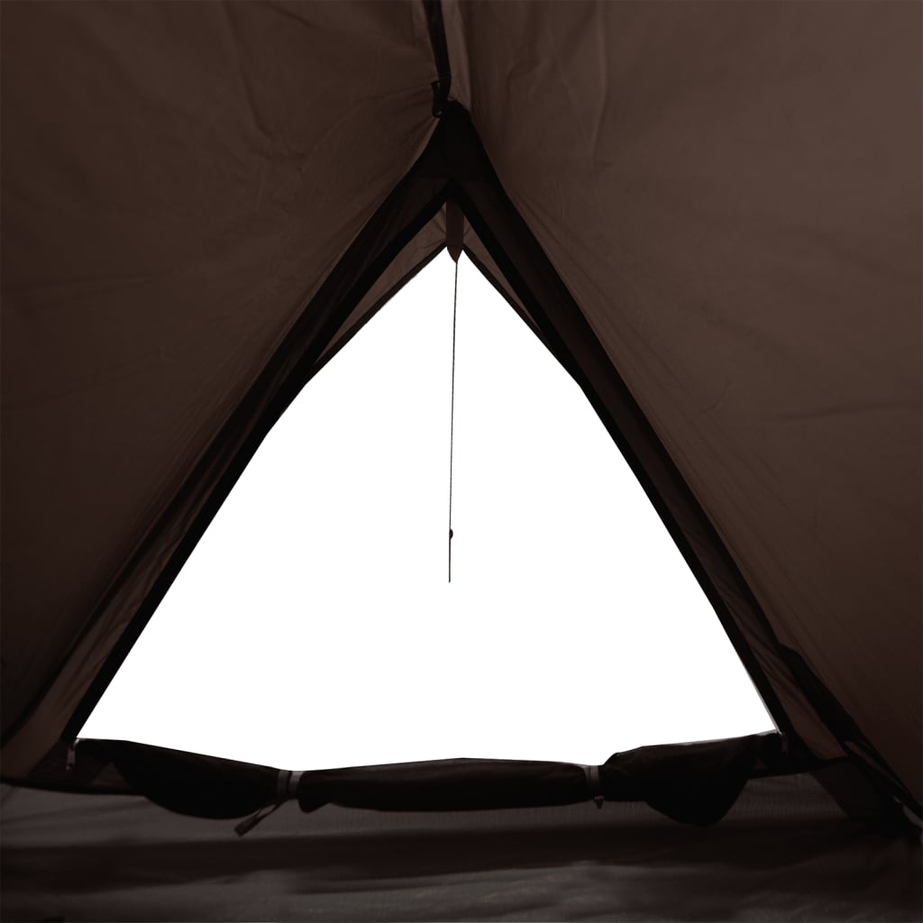 Camping Tent 2-Person Brown Waterproof