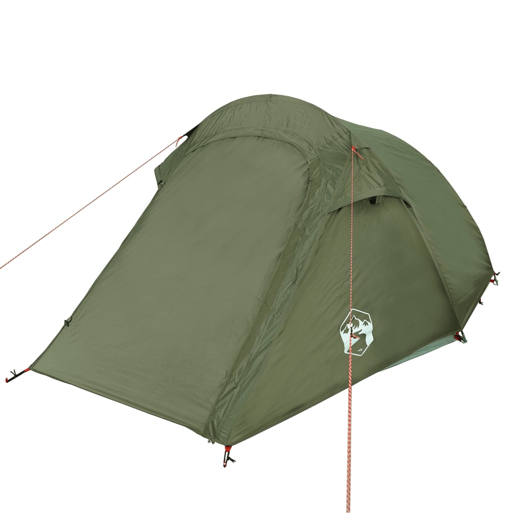 Camping Tent Tunnel 2-Person Olive Green Waterproof