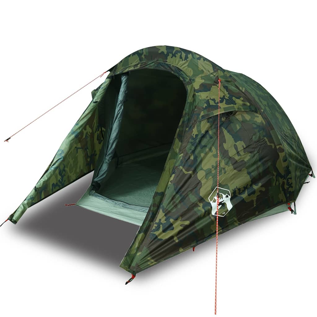 Camping Tent Tunnel 2-Person Camouflage Waterproof