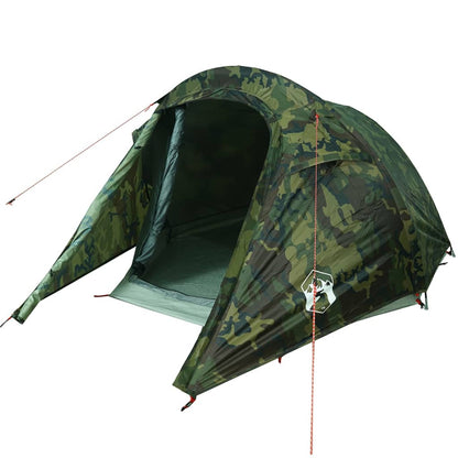 Camping Tent Tunnel 2-Person Camouflage Waterproof