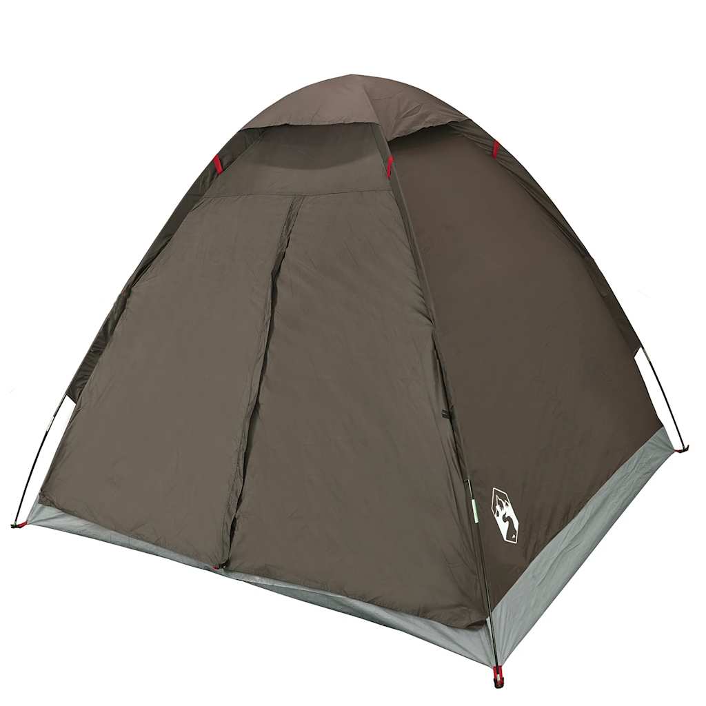 Camping Tent Dome 2-Person Brown Waterproof