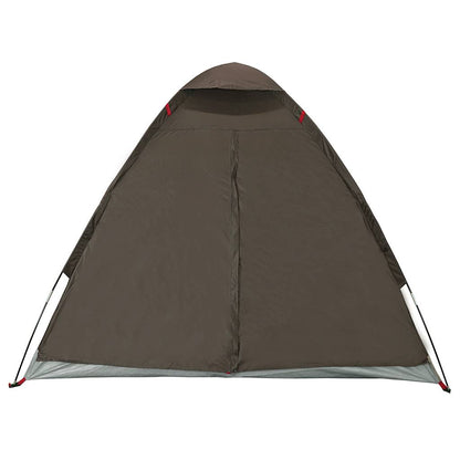 Camping Tent Dome 2-Person Brown Waterproof