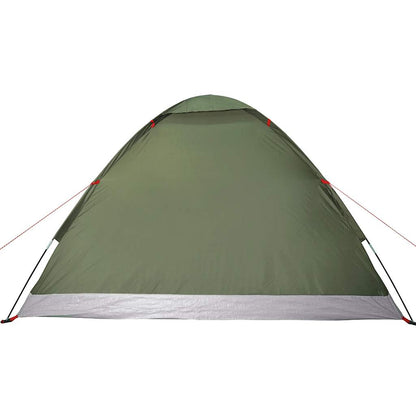 Camping Tent Dome 4-Person Olive Green Waterproof