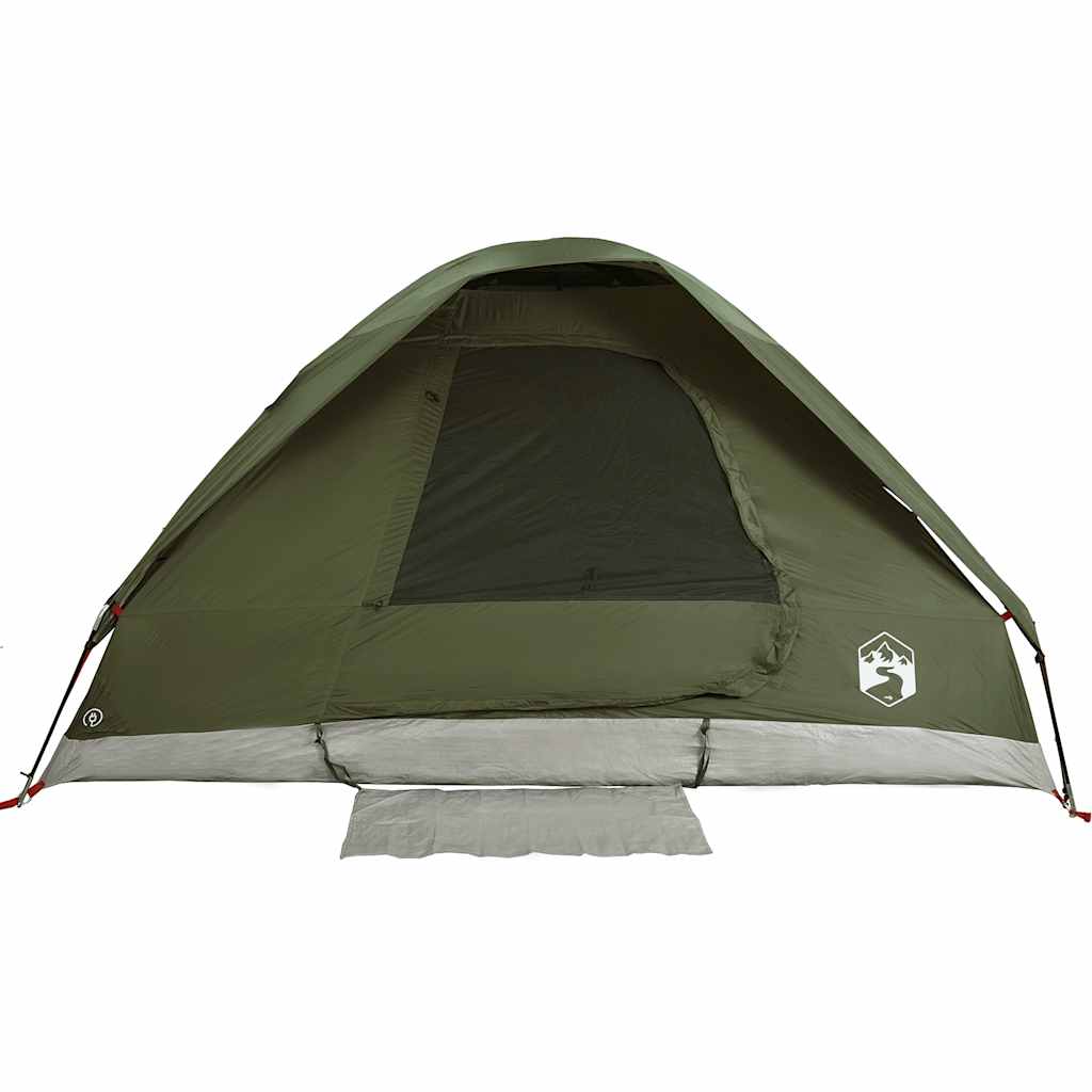 Camping Tent Dome 2-Person Olive Green Waterproof