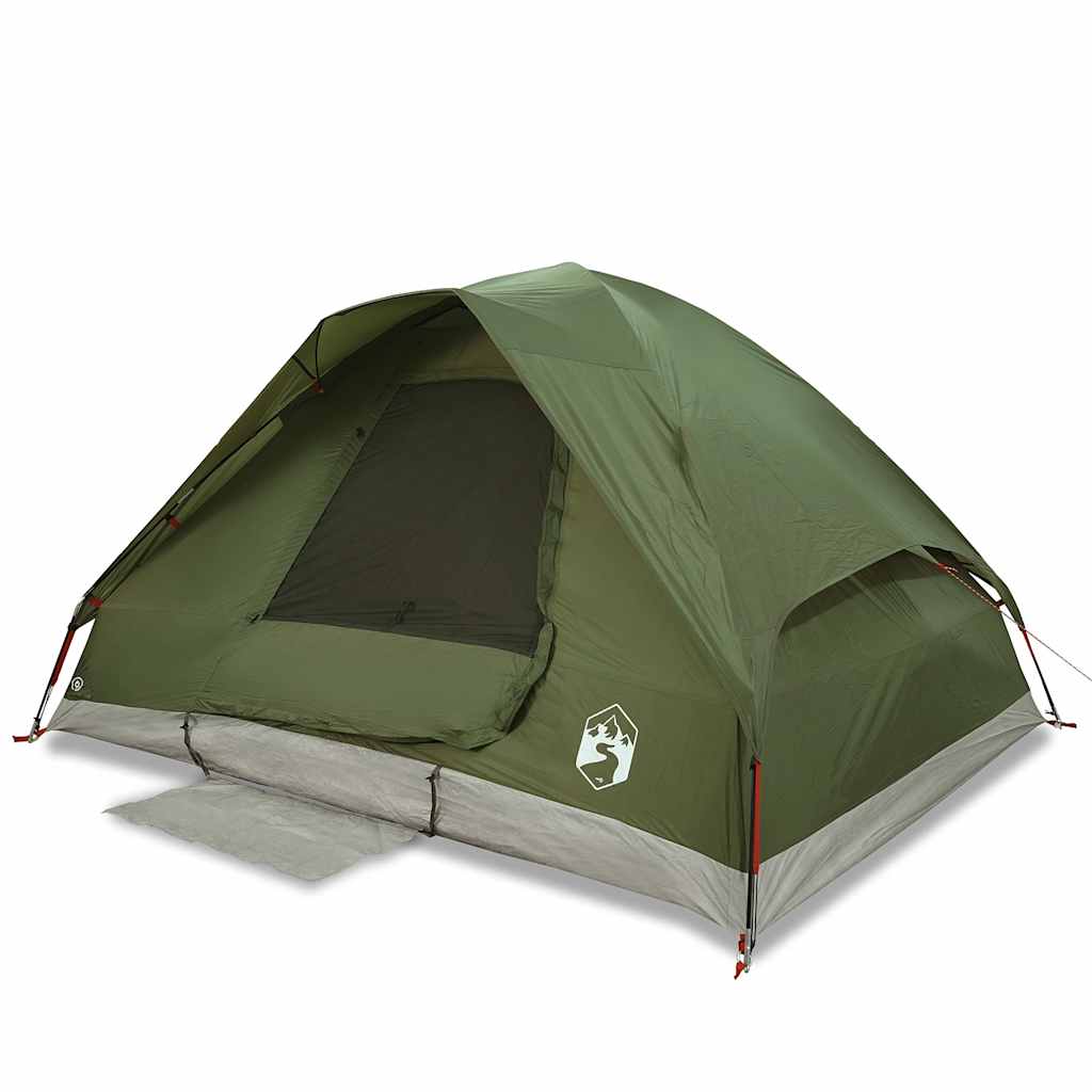 Family Tent Dome 6-Person Olive Green Waterproof