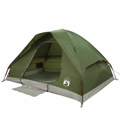 Family Tent Dome 6-Person Olive Green Waterproof