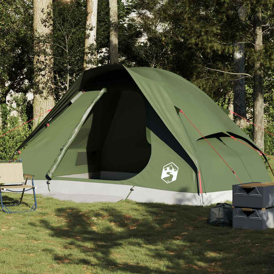 Family Tent Dome 6-Person Olive Green Waterproof