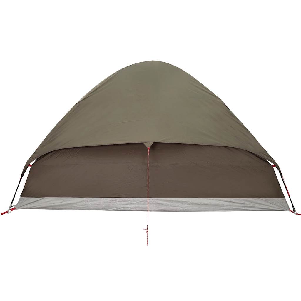 Family Tent Dome 6-Person Brown Waterproof