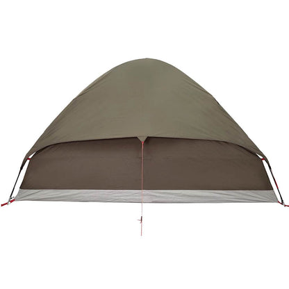 Family Tent Dome 6-Person Brown Waterproof