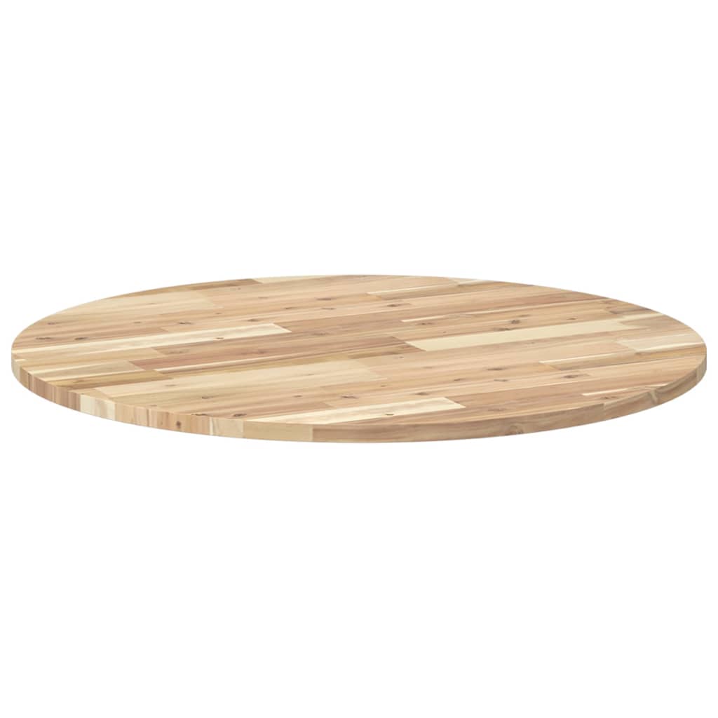 Table Top Round Ø80x2 cm Solid Wood Acacia