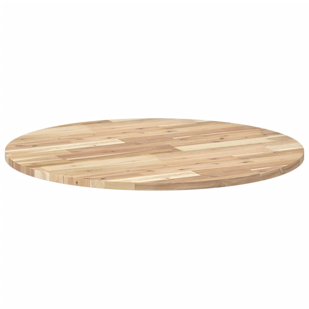 Table Top Round Ø80x2 cm Solid Wood Acacia