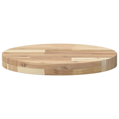 Table Top Round Ø40x4 cm Solid Wood Acacia