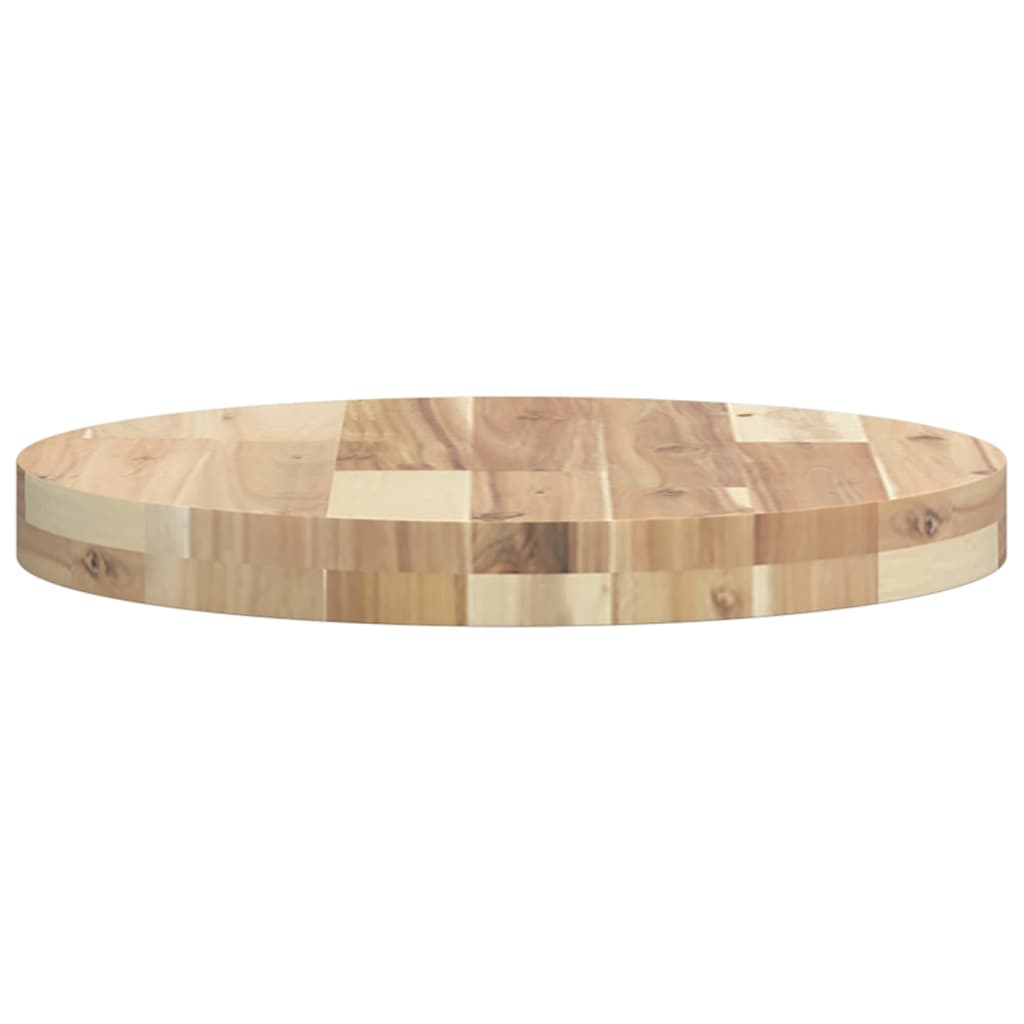 Table Top Round Ø40x4 cm Solid Wood Acacia