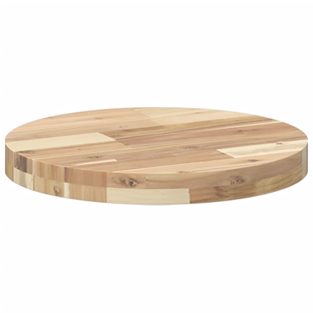 Table Top Round Ø40x4 cm Solid Wood Acacia