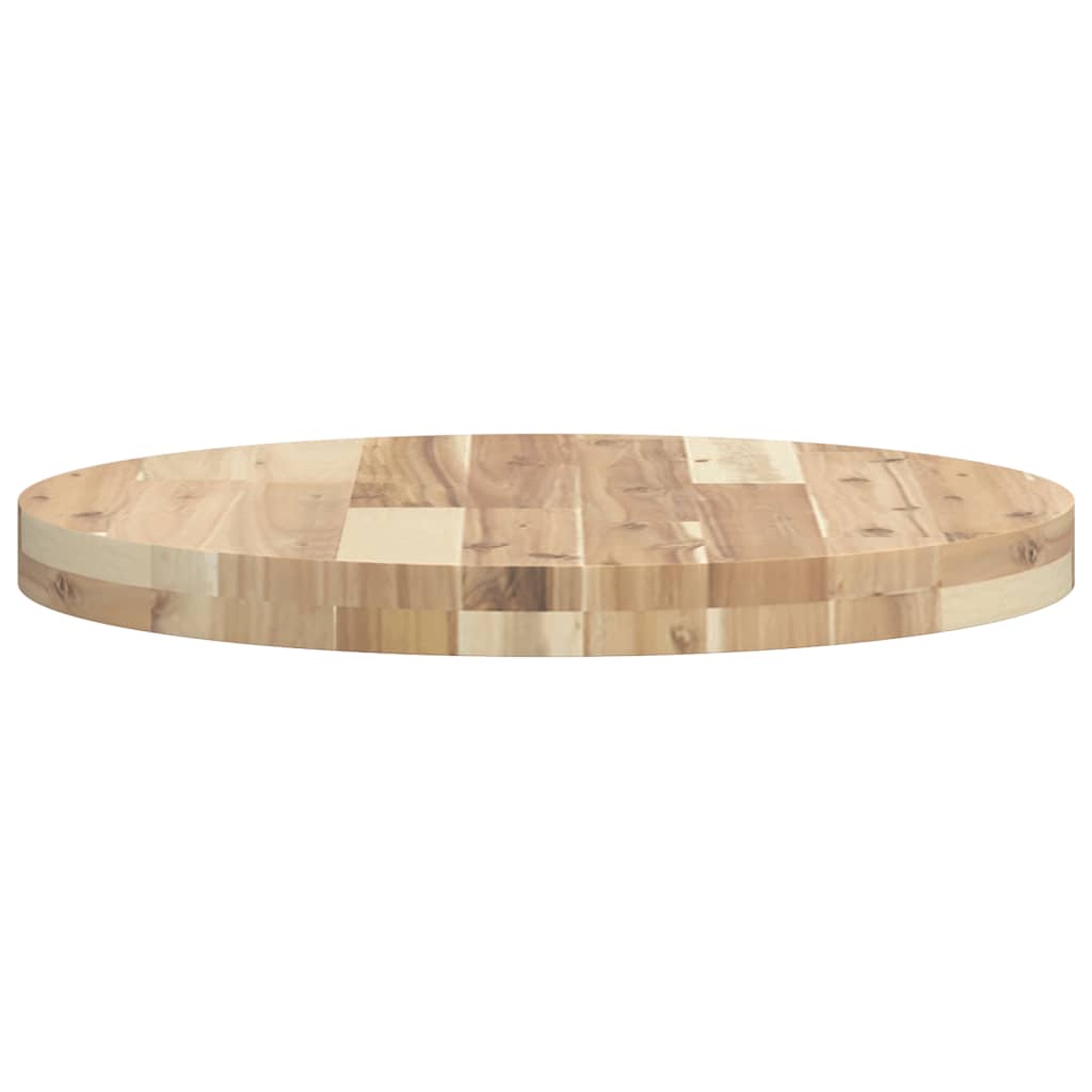 Table Top Round Ø50x4 cm Solid Wood Acacia